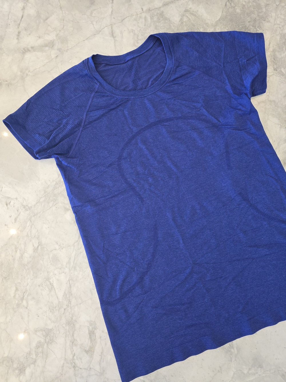 lululemon Short Sleeve Swiftly Tech Tee, Hip Length, Size 12, Royal Blue